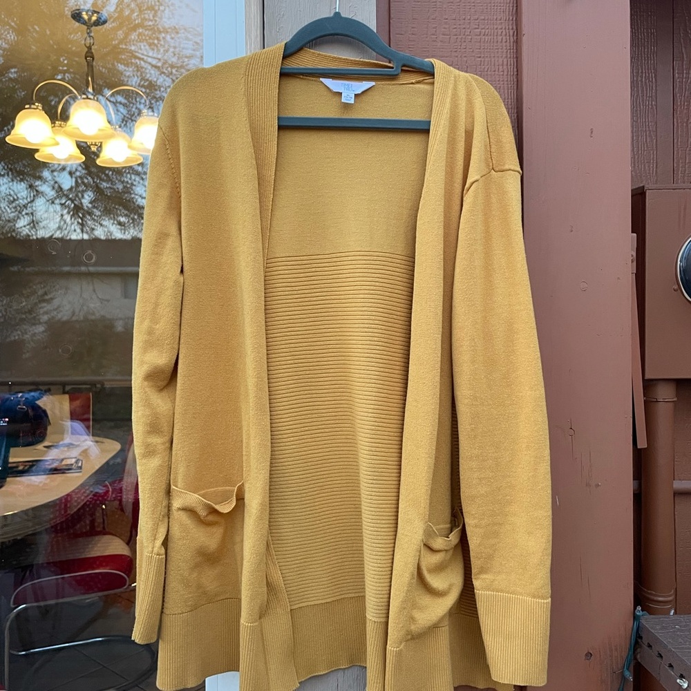 Mustard Yellow Cardigan Time & Tru